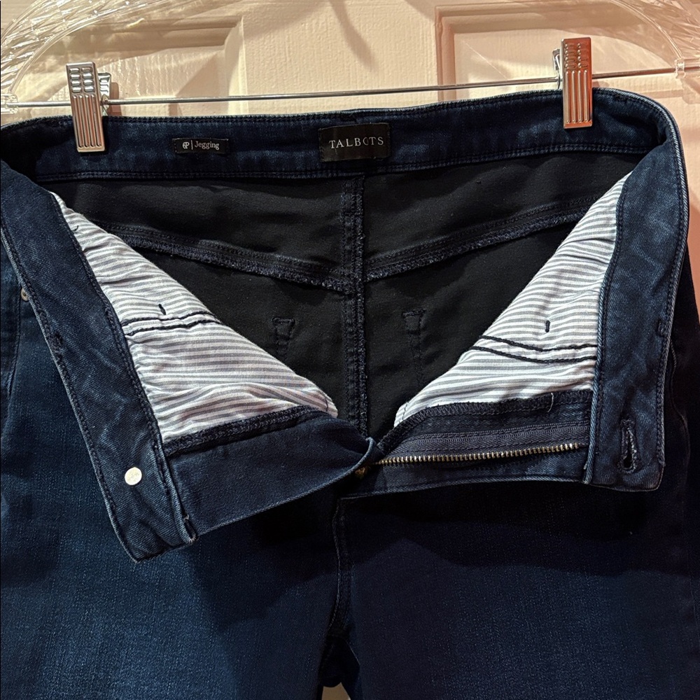Talbots dark blue denim jeggings size 6P - Picture 4 of 6